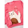 conjunto infantil feminino moletom peluciado cute girl menina doce 14