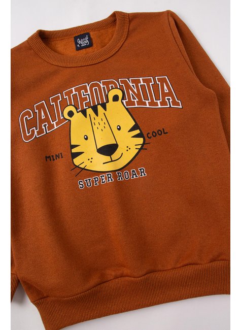 conjunto infantil masculino moletom peluciado super roar good boy 4
