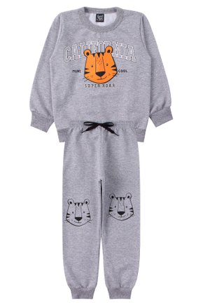 Conjunto Infantil Masculino Moletom Peluciado Super Roar - Good Boy