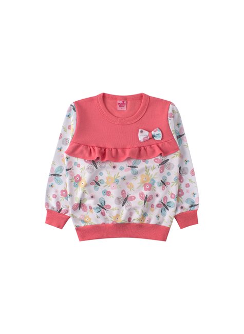 conjunto infantil feminino moletom peluciado beautiful menina doce 2