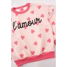 conjunto infantil feminino moletom sublimado peluciadomoletom peluciado l amour menina doce 9