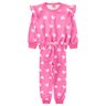 conjunto infantil feminino moletom sublimado peluciado hearts menina doce