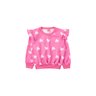 conjunto infantil feminino moletom sublimado peluciado hearts menina doce 2