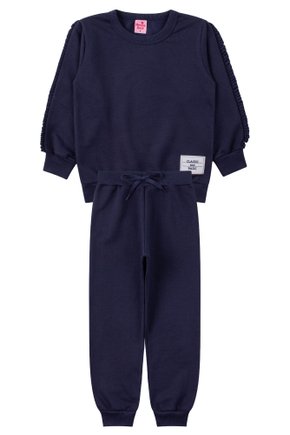 Conjunto Infantil Feminino Moletom Peluciado Classic And Basic - Menina Doce