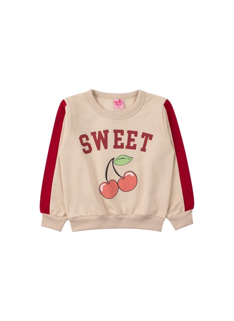 conjunto infantil feminino moletom peluciado sweet menina doce 7