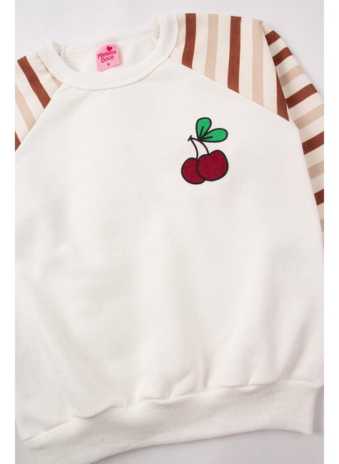 conjunto infantil feminino moletom sublimado peluciadomoletom peluciado cherry menina doce 14
