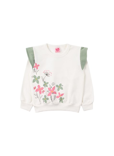 conjunto infantil feminino moletom peluciado charme menina doce 2