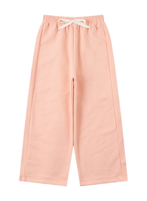 calca wide leg infantil feminino moletom peluciado pretty menina doce
