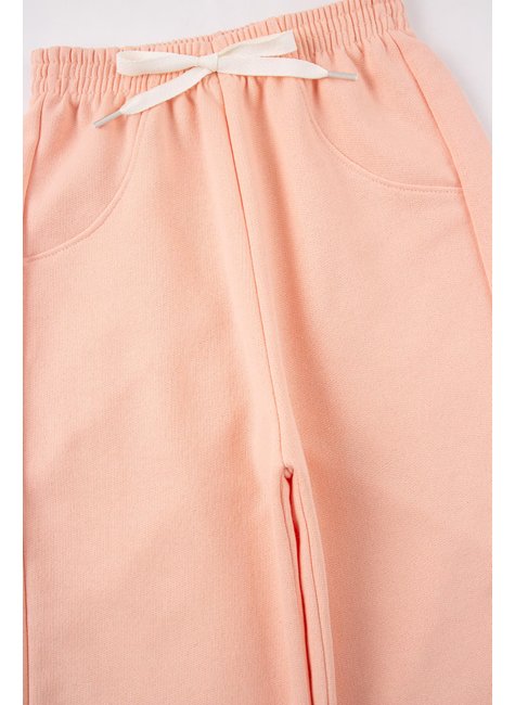 calca wide leg infantil feminino moletom peluciado pretty menina doce 2