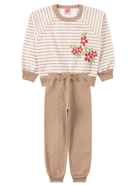 conjunto infantil feminino moletom sublimado peluciadomoletom peluciado pretty menina doce