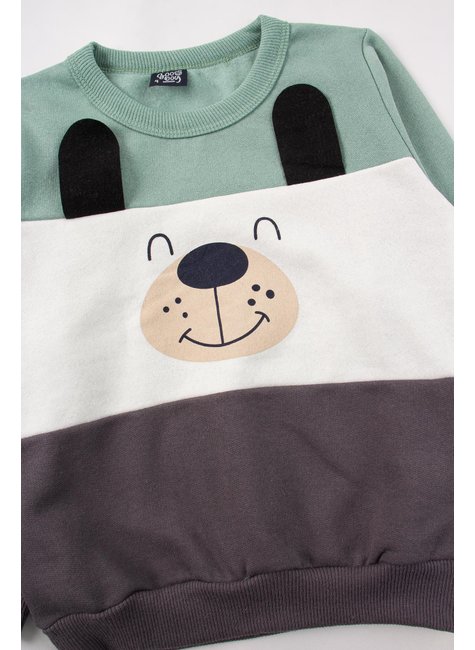 conjunto infantil masculino moletom peluciado dog good boy 9