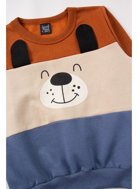 conjunto infantil masculino moletom peluciado dog good boy 14