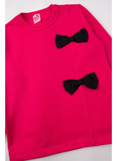 conjunto infantil feminino moletom peluciadocotton lacos menina doce 12