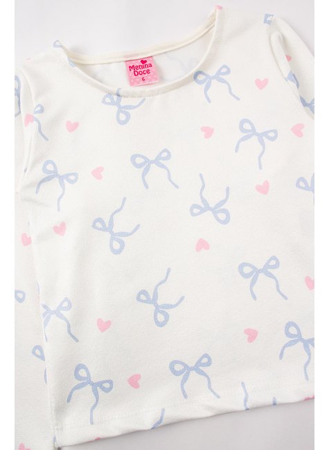 conjunto infantil feminino crepe sublimadocirre lacos menina doce 4