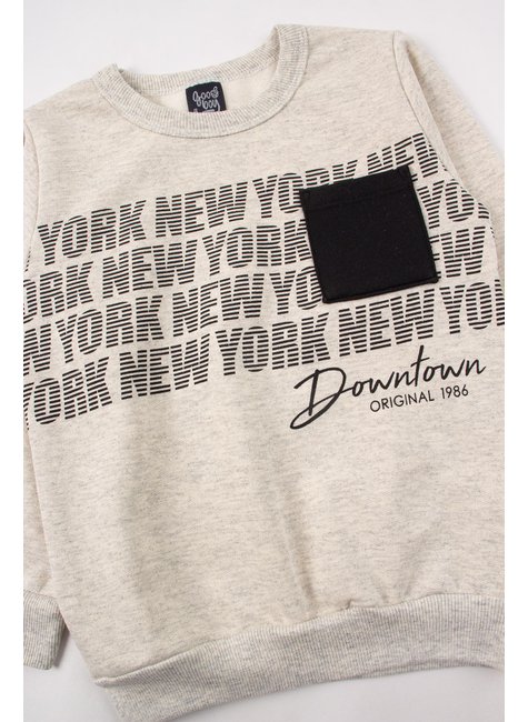 conjunto infantil masculino moletom peluciado new york good boy 4