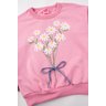 conjunto infantil feminino moletom peluciado flores menina doce 9