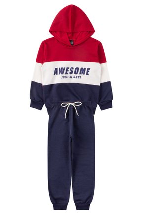 Conjunto Infantil Masculino Moletom Peluciado Awesome - Mino's