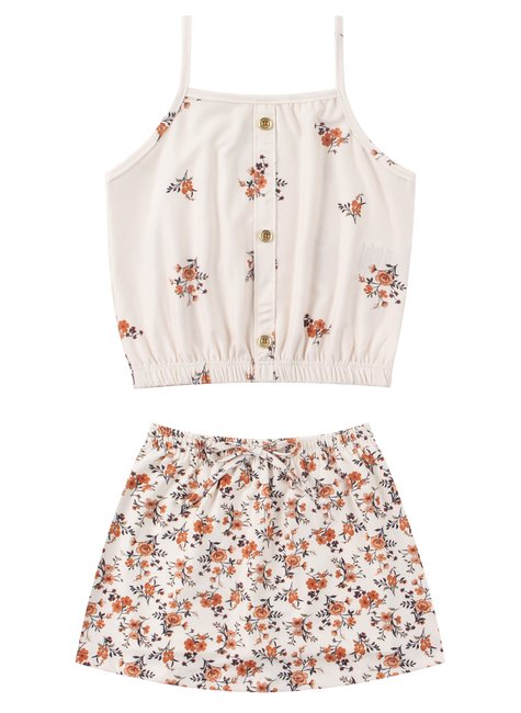 conjunto infantil feminino suplex sublimado charming menina doce