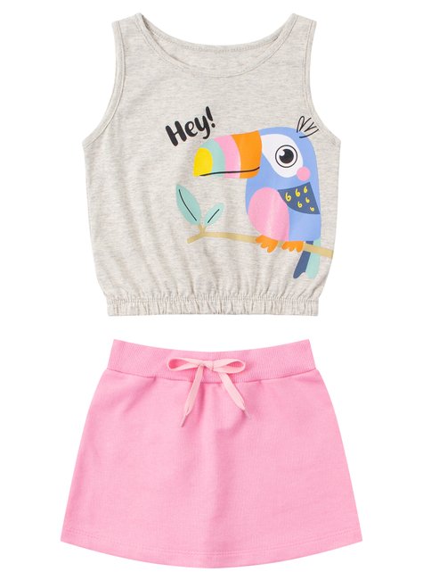 conjunto infantil feminino meia malhamoletinho hey menina doce 6