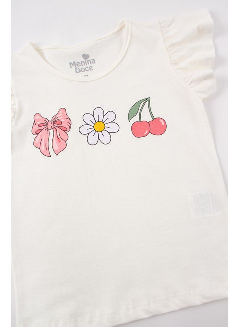 conjunto infantil feminino meia malhamoletinho charme menina doce 14