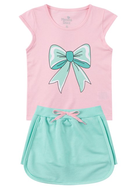 conjunto infantil feminino meia malhamoletinho laco menina doce 6