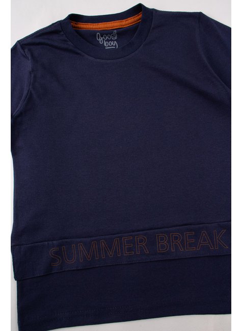 conjunto infantil masculino meia malhamoletinho summer break good boy 4