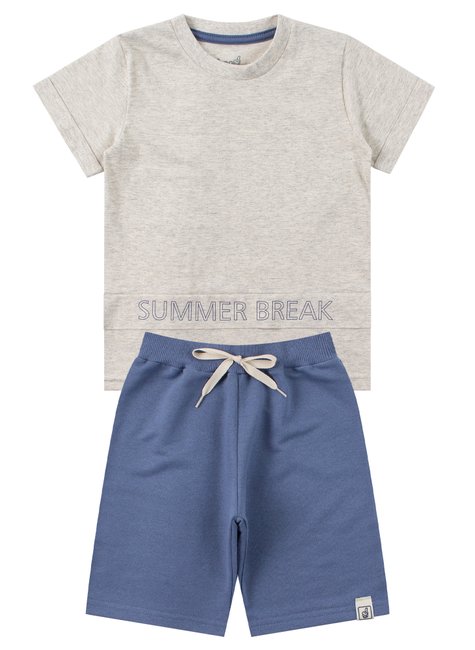conjunto infantil masculino meia malhamoletinho summer break good boy 11