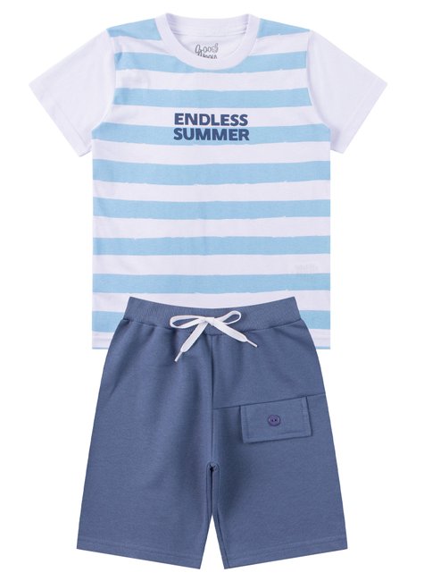 conjunto infantil masculino meia malhamoletinho endless summer good boy 6