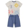 conjunto infantil masculino meia malhamoletinho under the ocean good boy