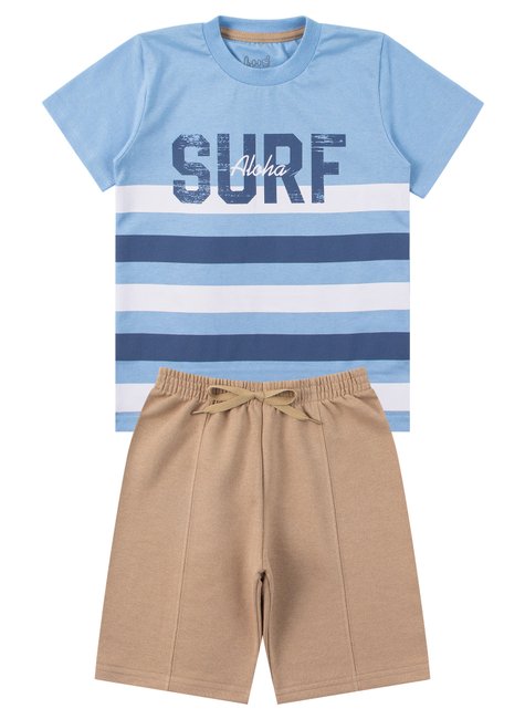 conjunto infantil masculino meia malhamoletinho surf good boy 6