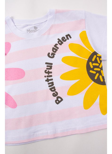 conjunto infantil feminino meia malhamoletinho beautiful garden menina doce 4