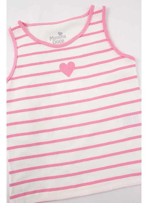 conjunto infantil feminino meia malhamoletinho heart menina doce 14