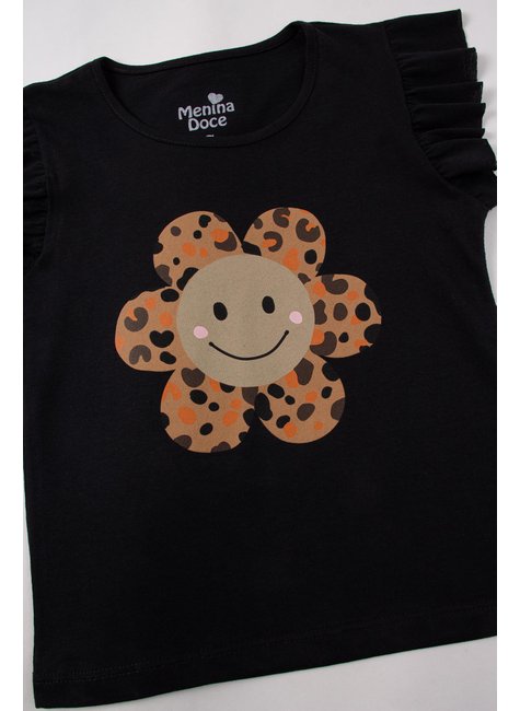 conjunto infantil feminino meia malhasuplex sublimado smile menina doce 9