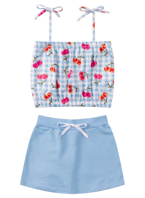 conjunto infantil feminino suplex sublimadomoletinho cerejas menina doce 6