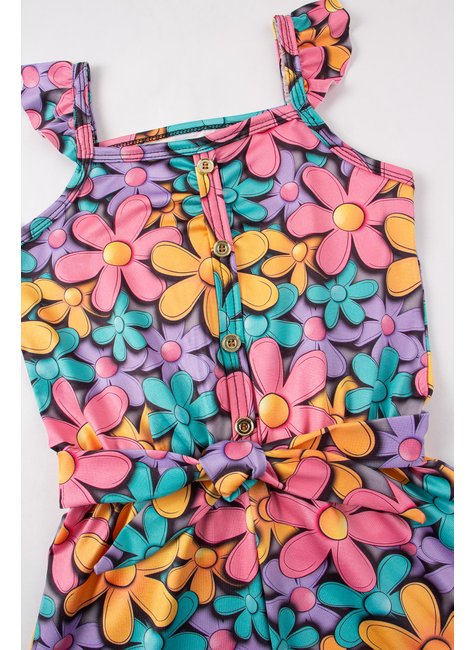 macacao infantil feminino suplex sublimado flowers menina doce 4