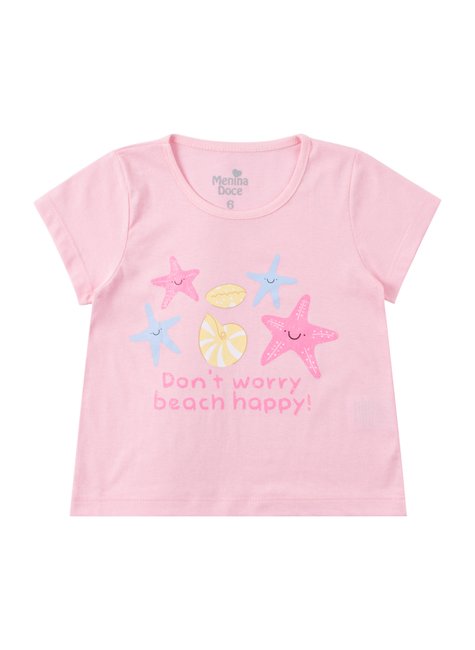 conjunto infantil feminino meia malhasuplex sublimado beach happy menina doce 7