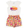 macacao infantil feminino meia malhasuplex sublimado flowers menina doce