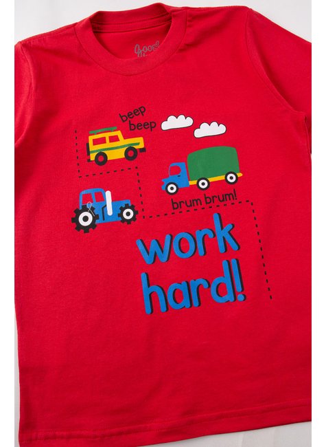 conjunto infantil masculino meia malhamoletinho sublimado work hard good boy 9