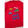 conjunto infantil masculino meia malhamoletinho sublimado work hard good boy 9