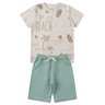 conjunto infantil masculino meia malhamoletinho beach good boy