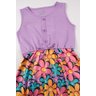vestido infantil feminino meia malhasuplex sublimado floral menina doce 2