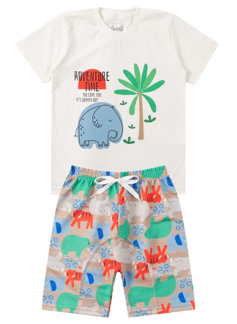 conjunto infantil masculino meia malhamoletinho sublimado adventure time good boy 6