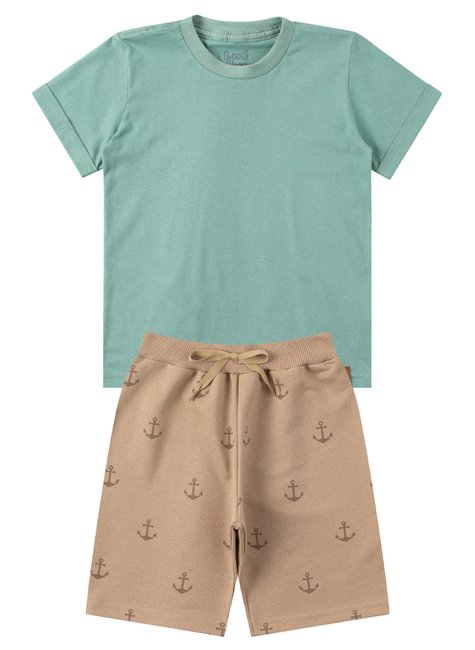conjunto infantil masculino meia malhamoletinho maritime good boy