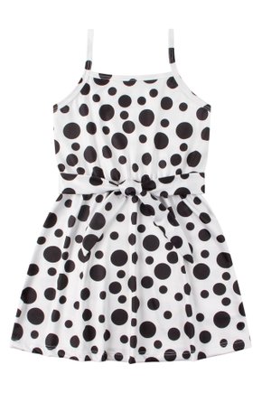 Vestido Infantil Feminino Suplex Sublimado Bolinhas - Menina Doce