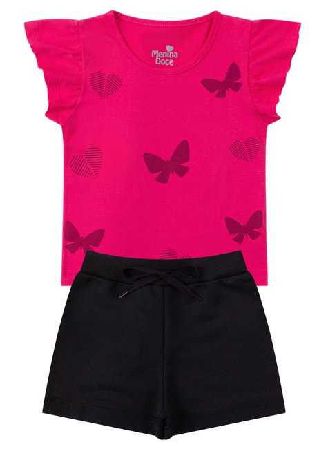 conjunto infantil feminino meia malhamoletinho charme menina doce 6
