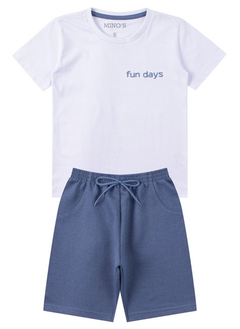 conjunto infantil masculino meia malhamoletinho fun days mino s 6