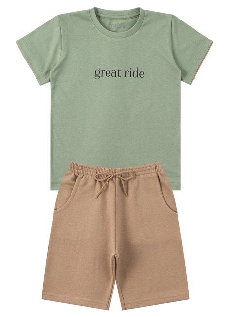 conjunto infantil masculino meia malhamoletinho great ride mino s 11