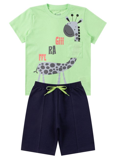 conjunto infantil masculino meia malhamoletinho giraffe good boy 11
