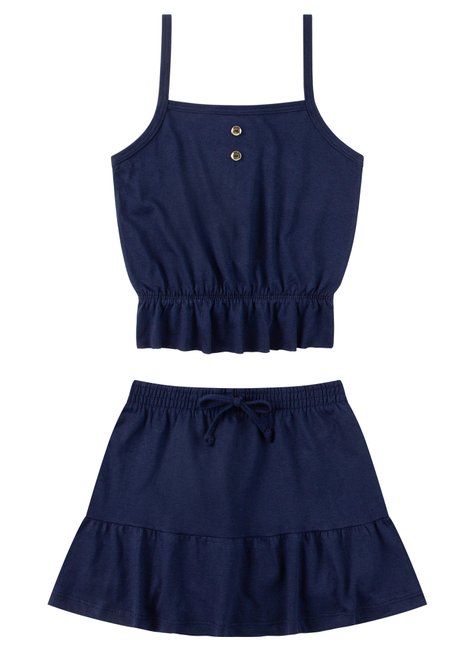 conjunto infantil feminino meia malha pretty menina doce