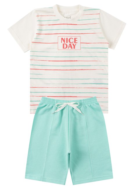 conjunto infantil masculino meia malhamoletinho nice day good boy 11